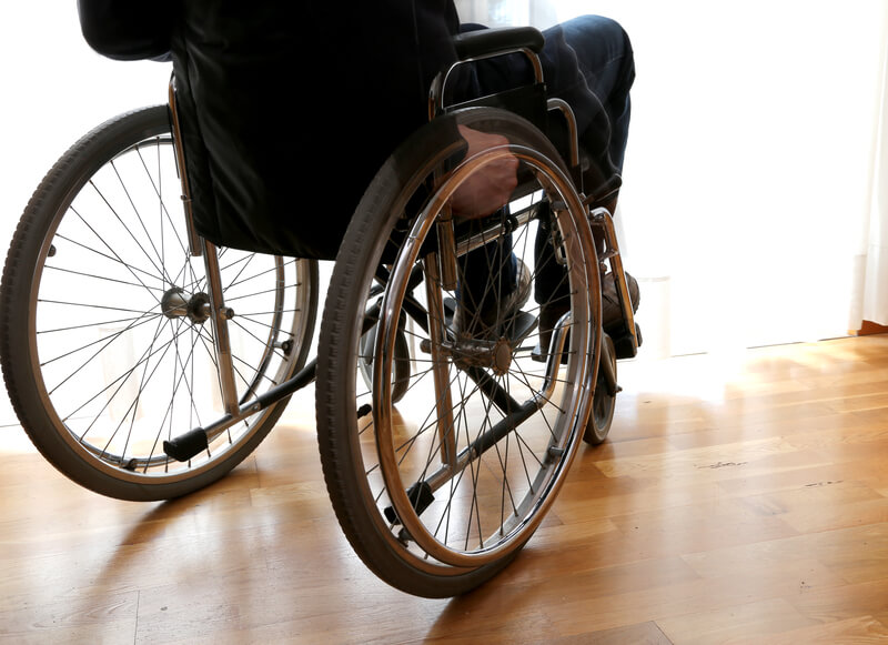 Person Using a Wheelchair at Home