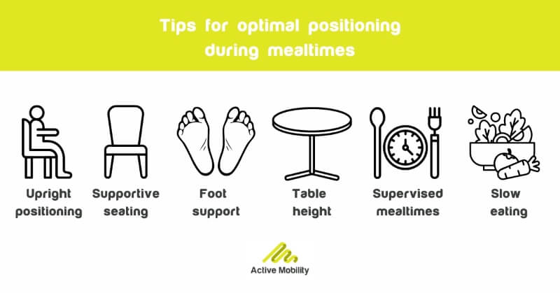 Tips for optimal positioning during mealtimes