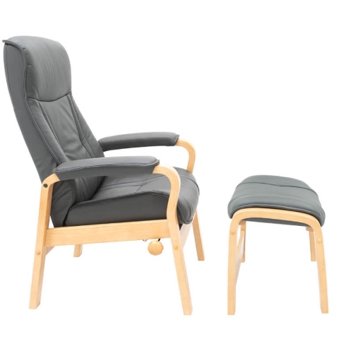 Oslö President Recliner Chair with Ottoman