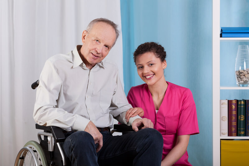 Nurse and her client