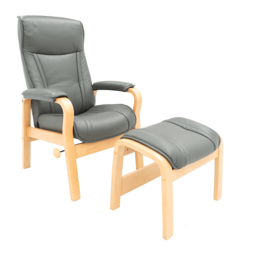 Oslö President Recliner Chair with Ottoman